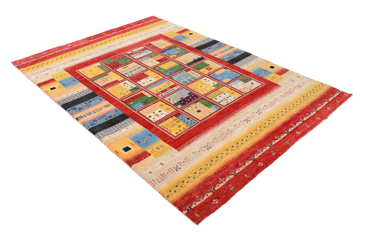 Tapis Gabbeh - Loribaft Indus - 236 x 169 cm - multicolore