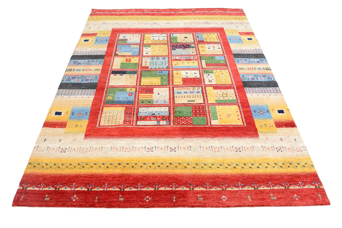 Tapis Gabbeh - Loribaft Indus - 236 x 169 cm - multicolore