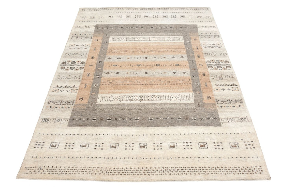 Tapis Gabbeh - Loribaft Indus - 299 x 205 cm - beige foncé