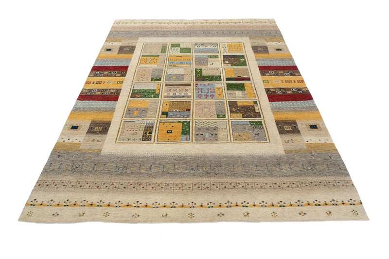 Tapis Gabbeh - Loribaft Indus - 241 x 174 cm - multicolore