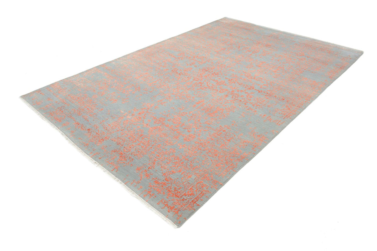 Tapis design carré - 248 x 247 cm - orange