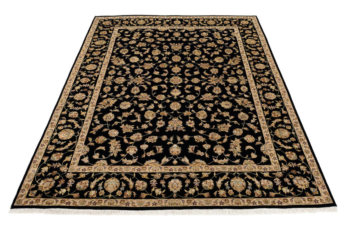 Tapis oriental - Tabriz - 304 x 236 cm - bleu foncé