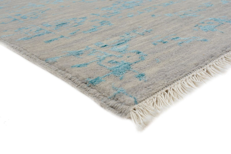 Tapis design carré  - 249 x 249 cm - bleu clair