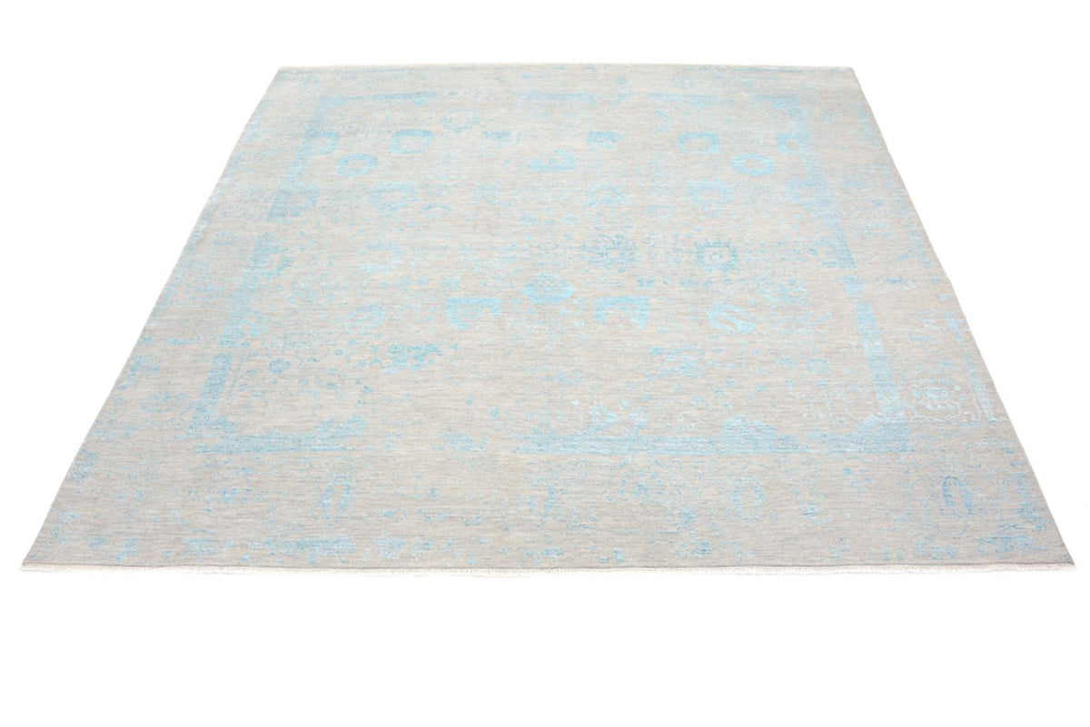 Tapis design carré  - 301 x 301 cm - bleu clair