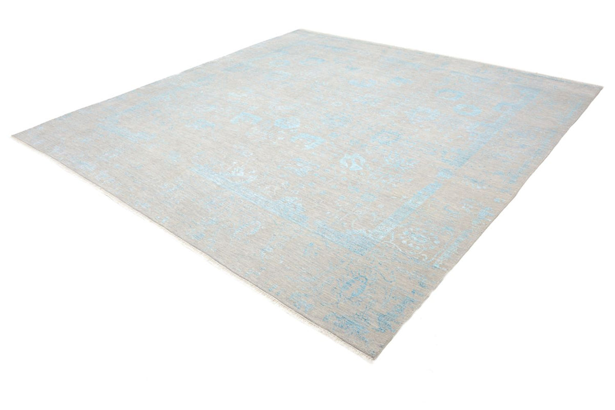 Tapis design carré  - 301 x 301 cm - bleu clair