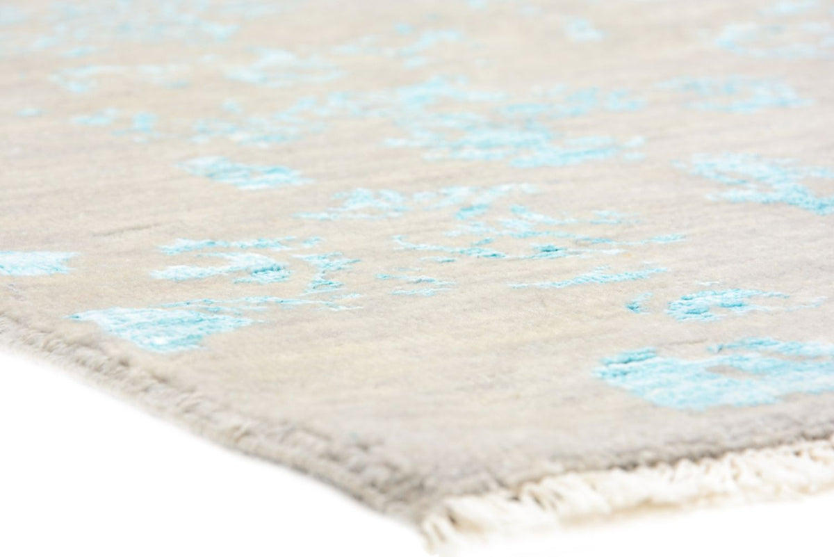Tapis design carré  - 308 x 303 cm - bleu clair