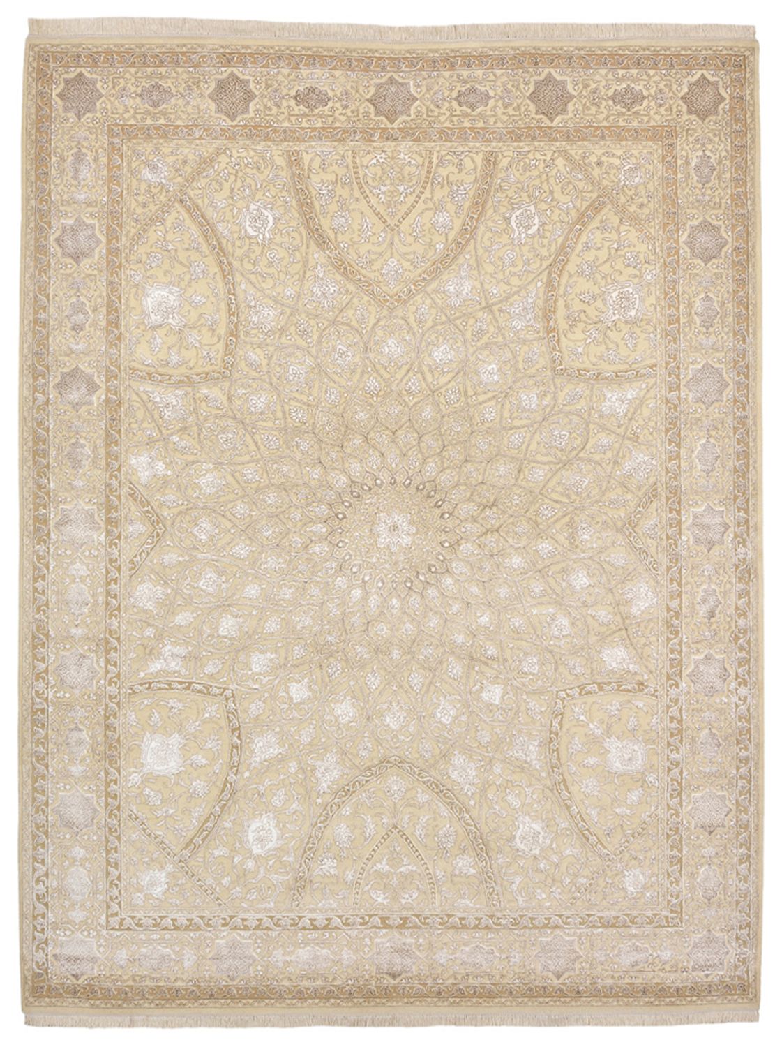 Tapis oriental - 293 x 222 cm - beige foncé