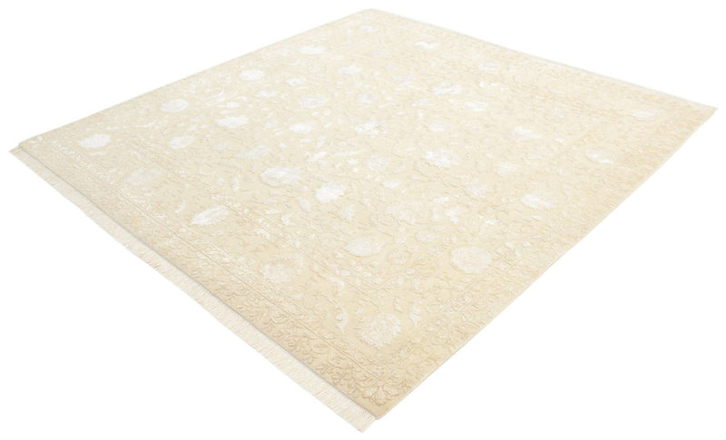 Tapis oriental carré  - 206 x 205 cm - beige clair