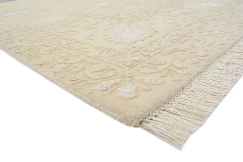 Tapis oriental carré  - 206 x 205 cm - beige clair