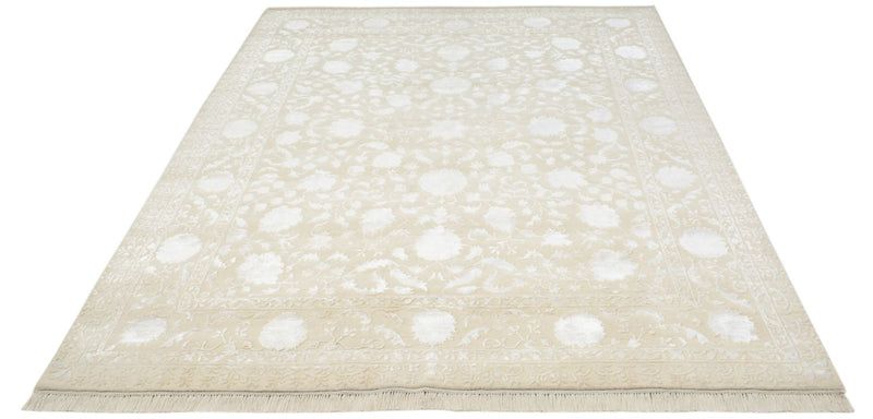 Tapis oriental - 253 x 207 cm - beige clair
