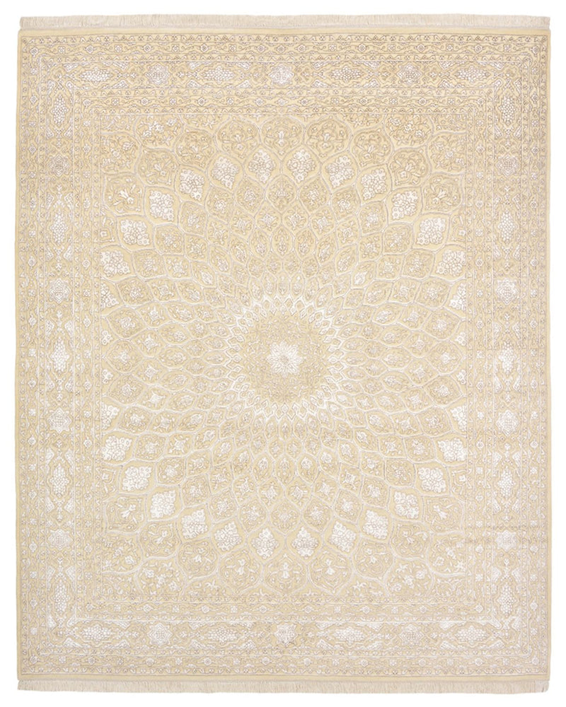 Tapis oriental - 249 x 206 cm - beige foncé