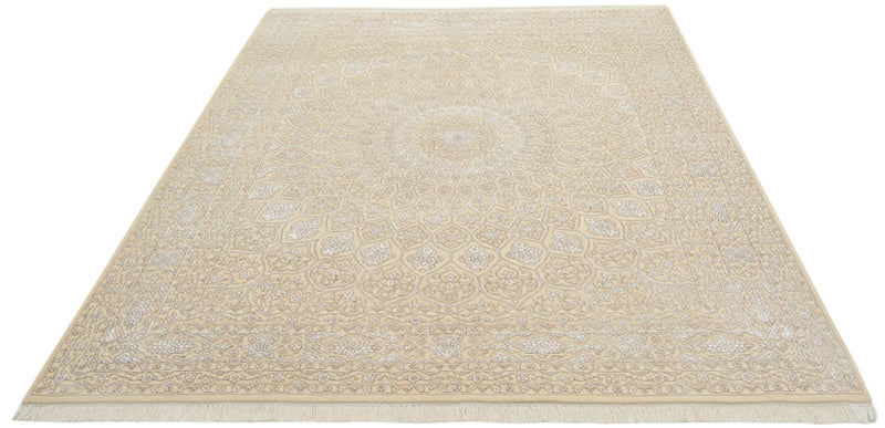 Tapis oriental - 249 x 206 cm - beige foncé