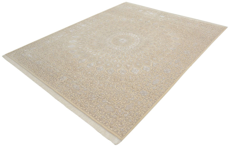 Tapis oriental - 249 x 206 cm - beige foncé