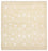 Tapis oriental carré  - 255 x 250 cm - beige clair