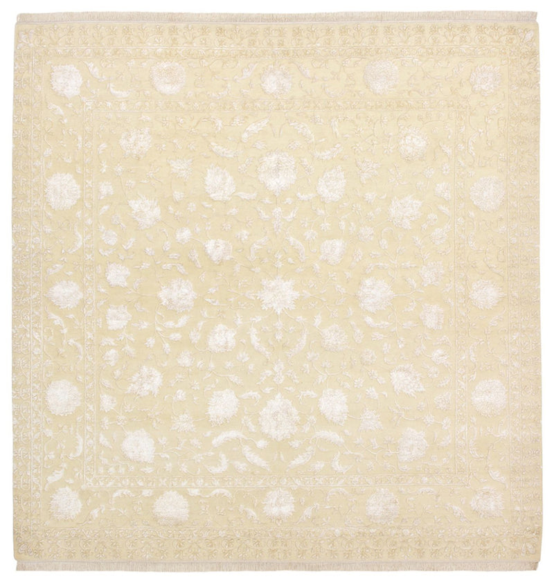 Tapis oriental carré  - 255 x 250 cm - beige clair