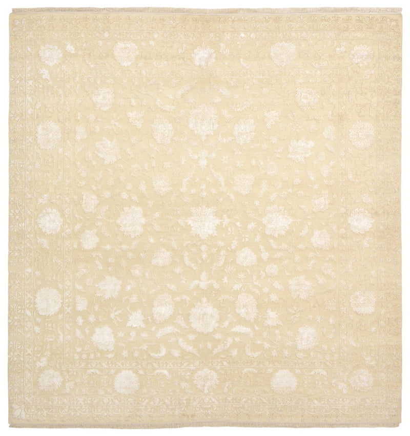 Tapis oriental carré  - 309 x 301 cm - beige clair