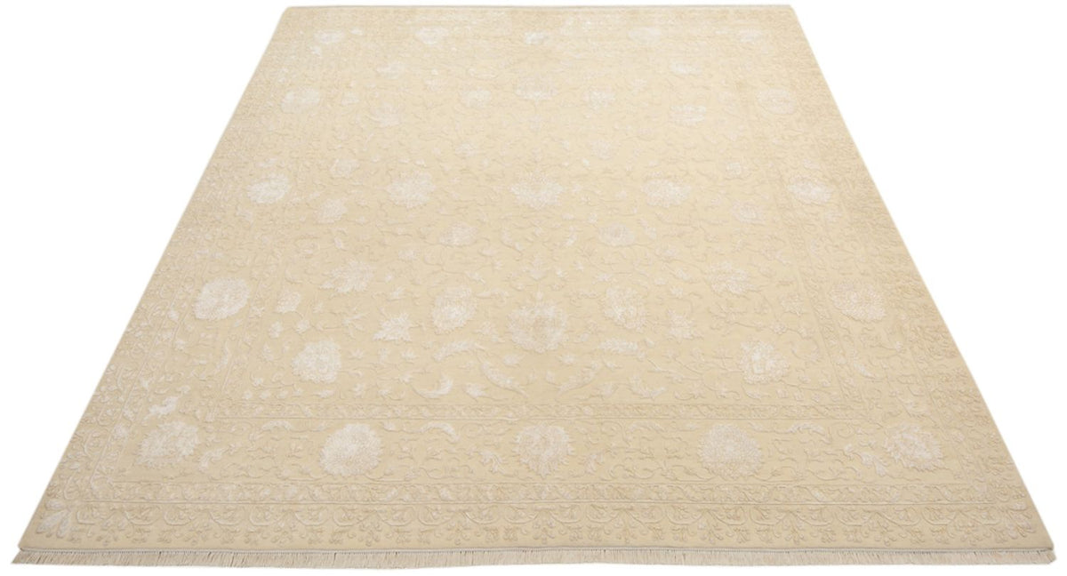 Tapis oriental carré  - 309 x 301 cm - beige clair