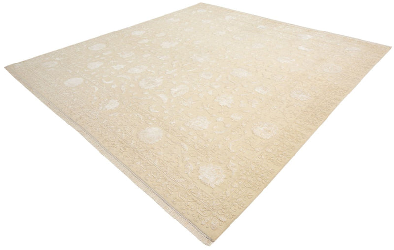 Tapis oriental carré  - 309 x 301 cm - beige clair