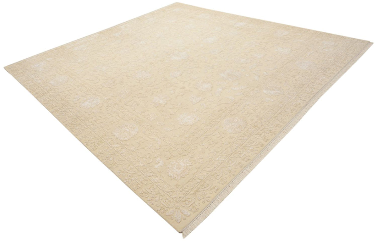 Tapis oriental carré  - 309 x 301 cm - beige clair