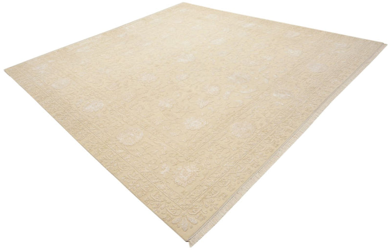 Tapis oriental carré  - 309 x 301 cm - beige clair