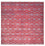 Tapis design carré  - 321 x 319 cm - rouge clair