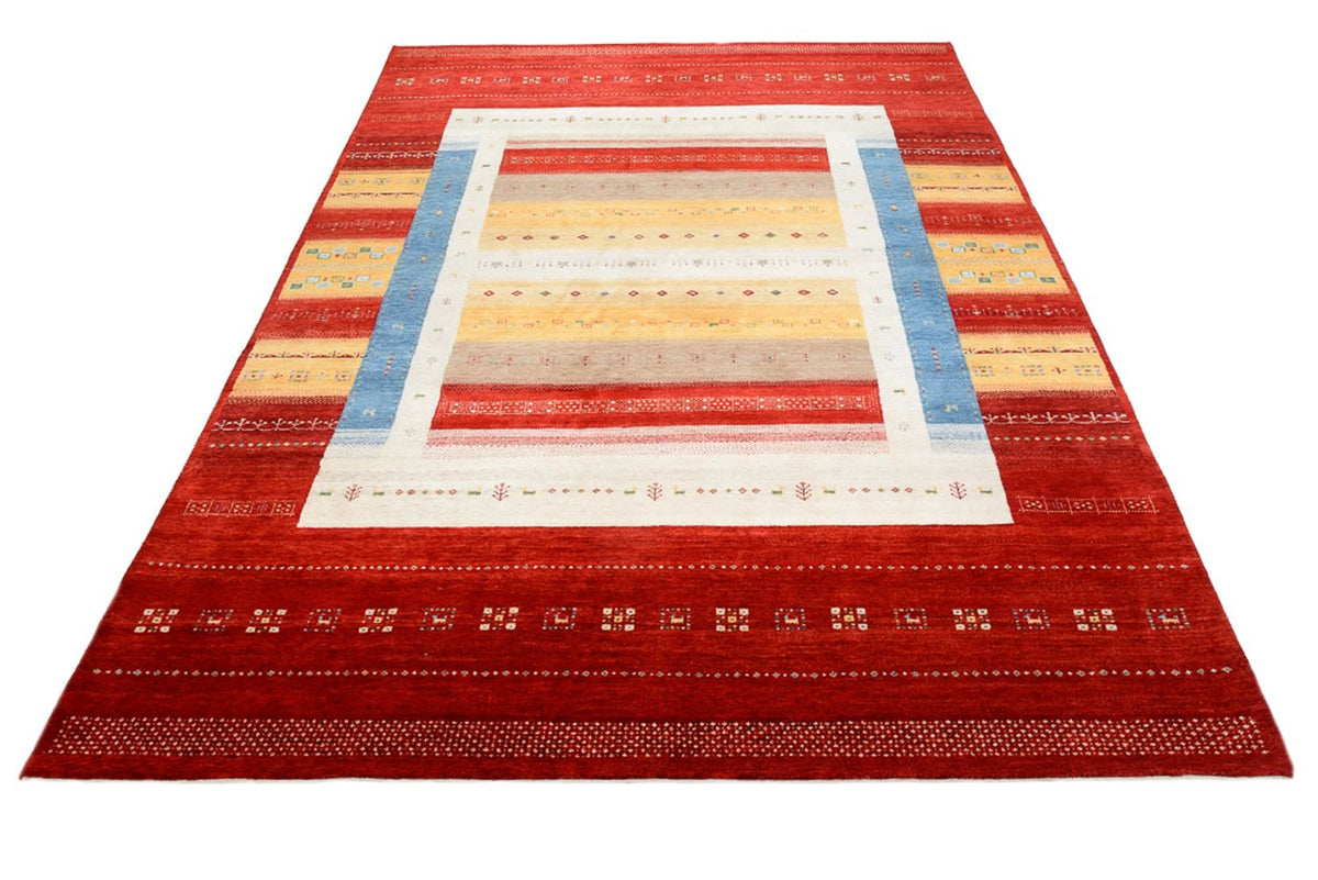 Tapis Gabbeh - Loribaft Indus carré  - 251 x 248 cm - multicolore