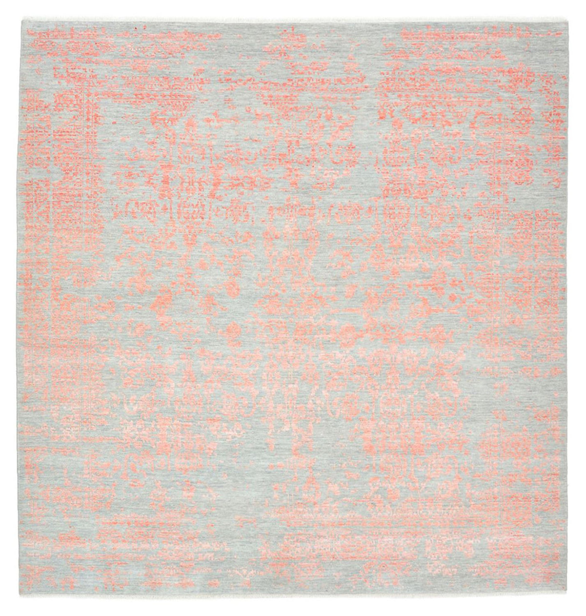 Tapis design carré  - 255 x 248 cm - orange