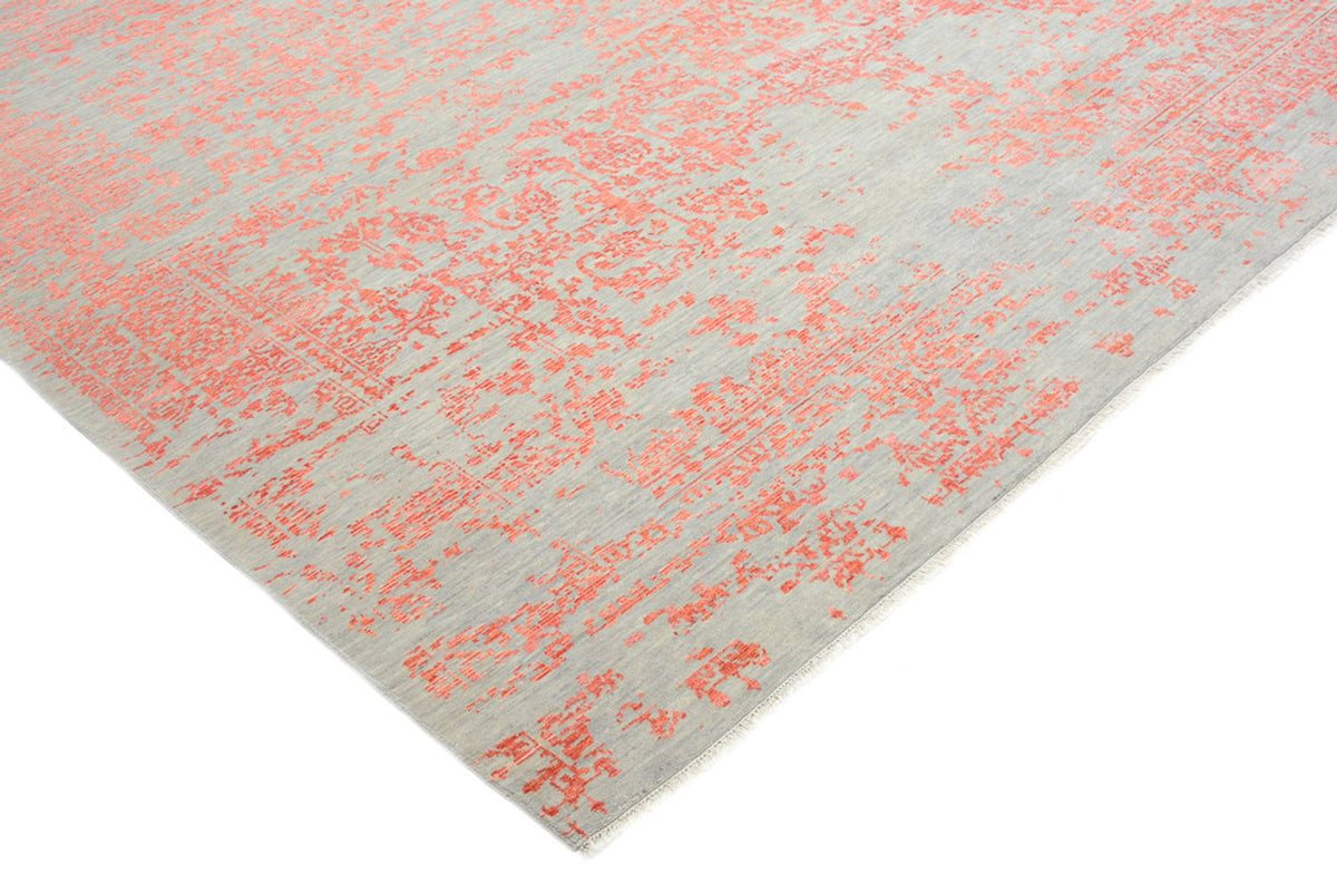 Tapis design carré - 254 x 251 cm - orange
