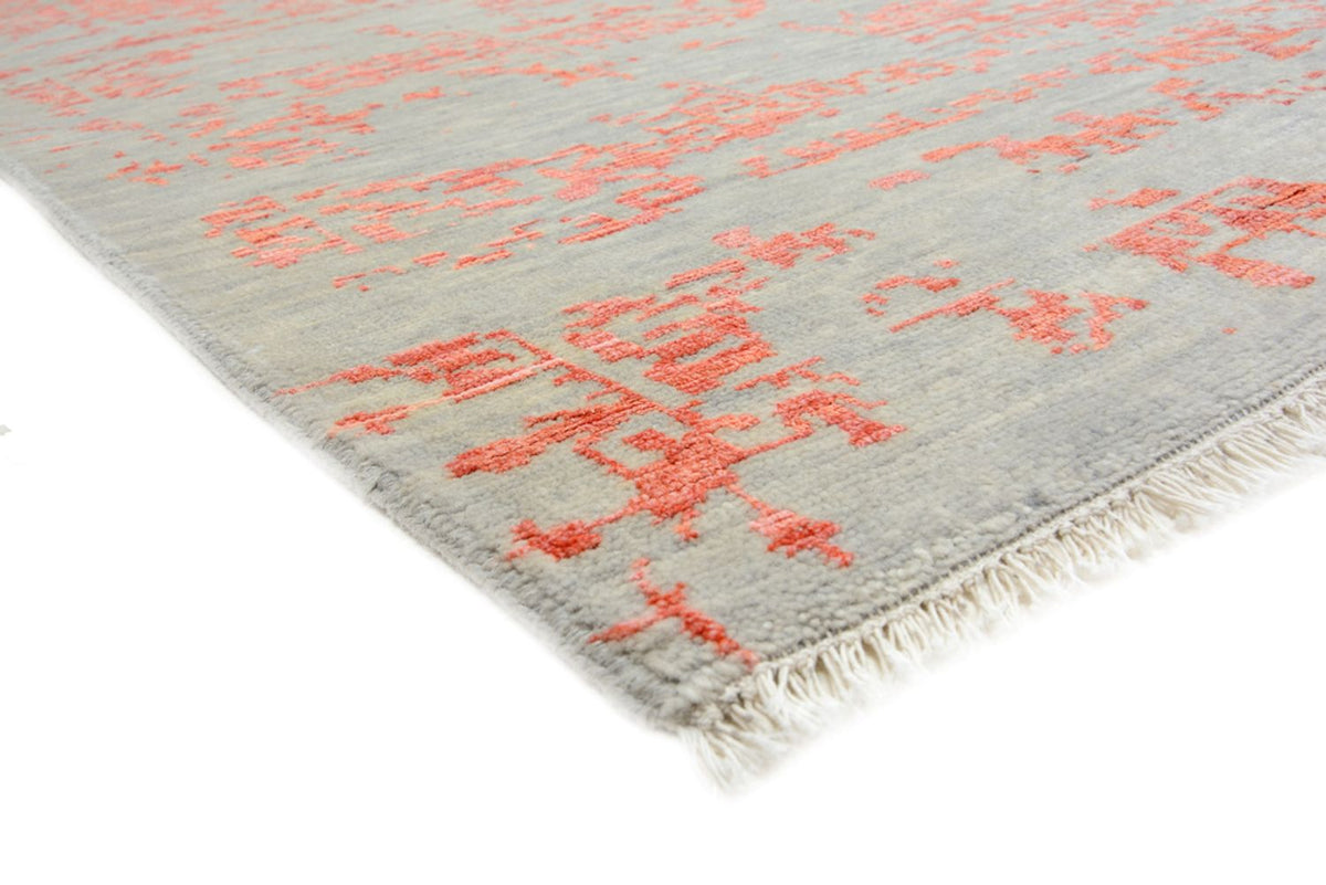 Tapis design carré - 254 x 251 cm - orange