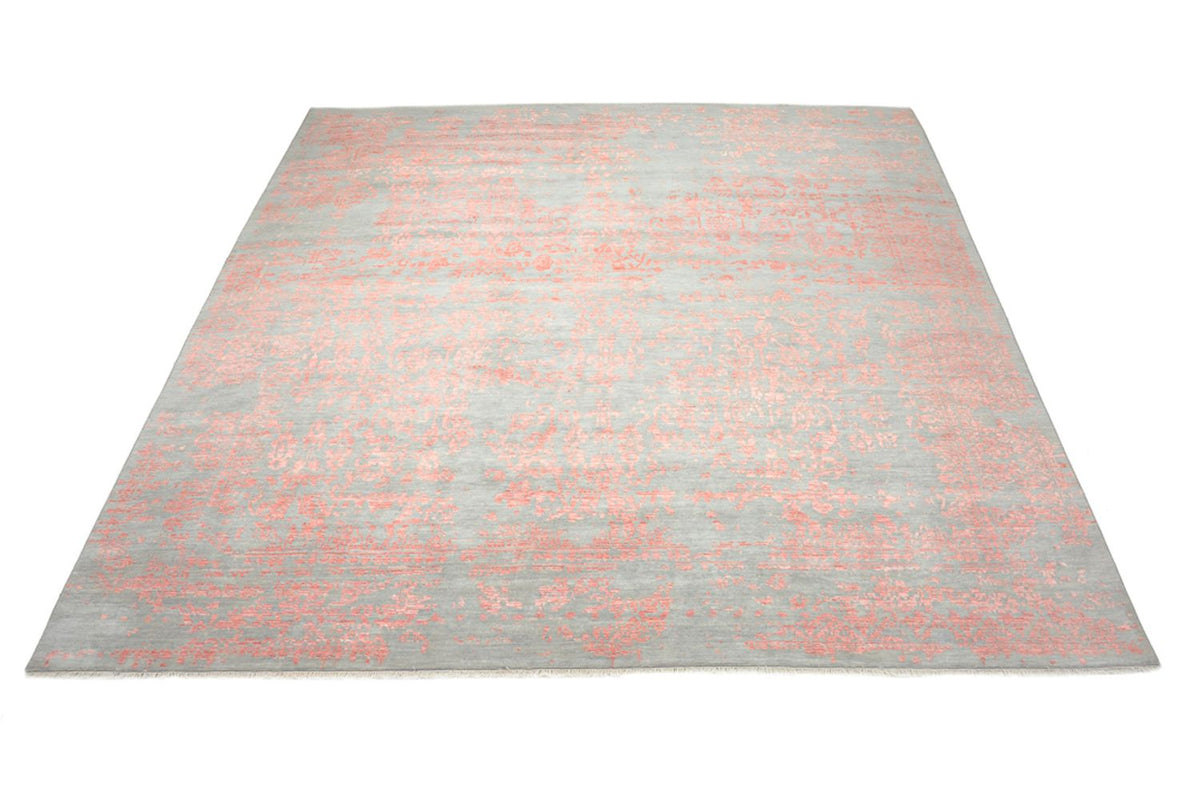 Tapis design carré - 254 x 251 cm - orange