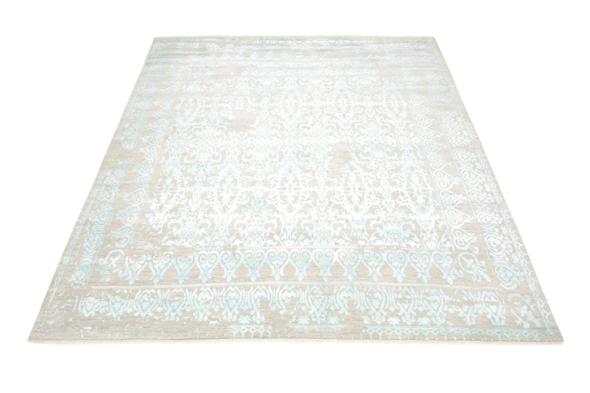 Tapis design carré - 309 x 301 cm - bleu clair