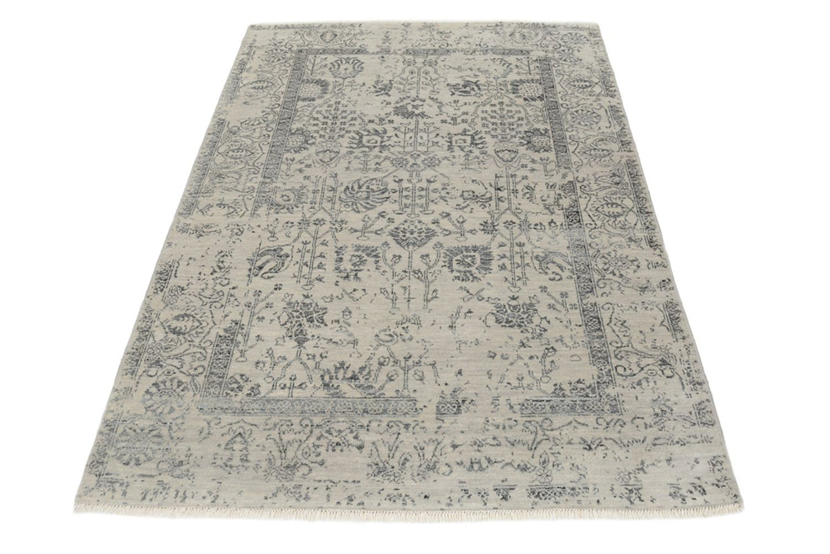 Tapis design - 186 x 124 cm - gris clair