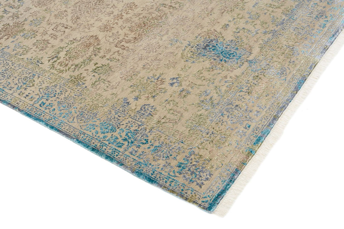Tapis design - 186 x 129 cm - beige clair