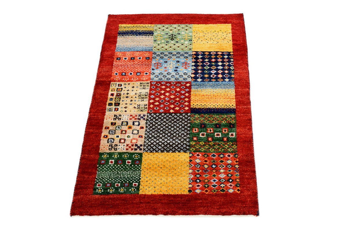 Tapis Gabbeh - Loribaft Indus - 89 x 64 cm - multicolore