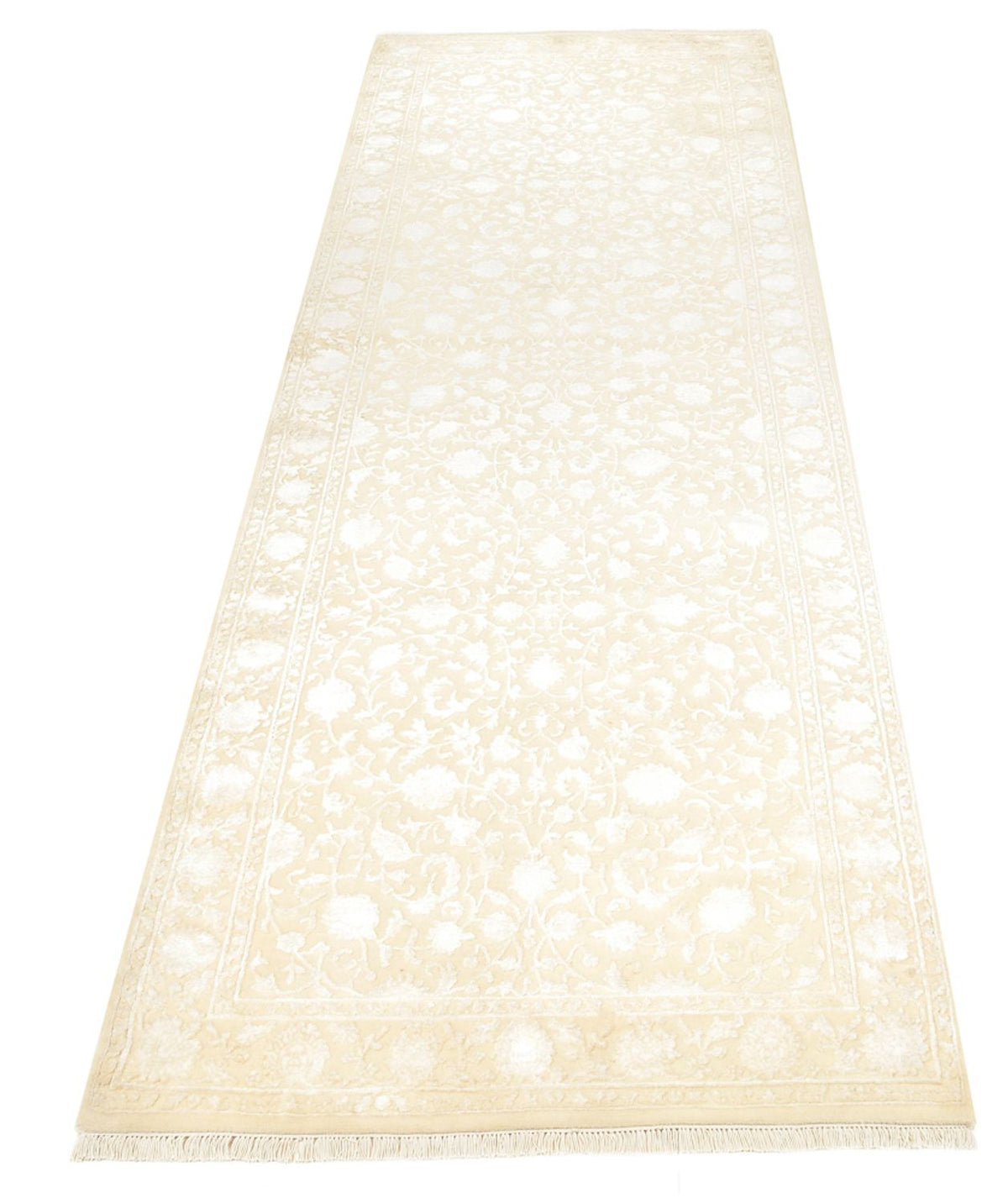 Tapis de couloir Tapis oriental - 301 x 107 cm - beige clair