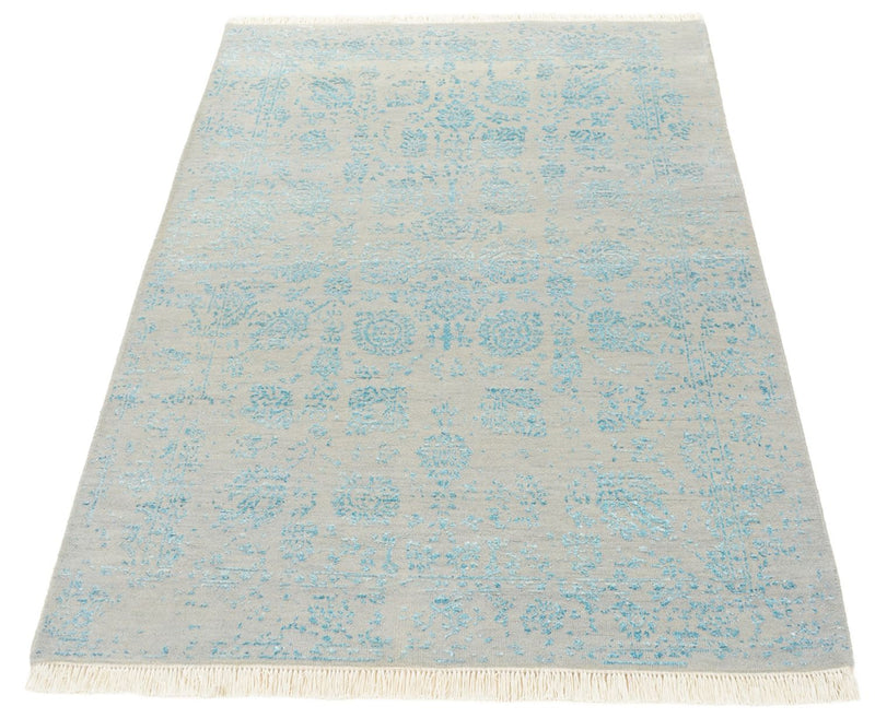 Tapis design - 151 x 105 cm - gris clair