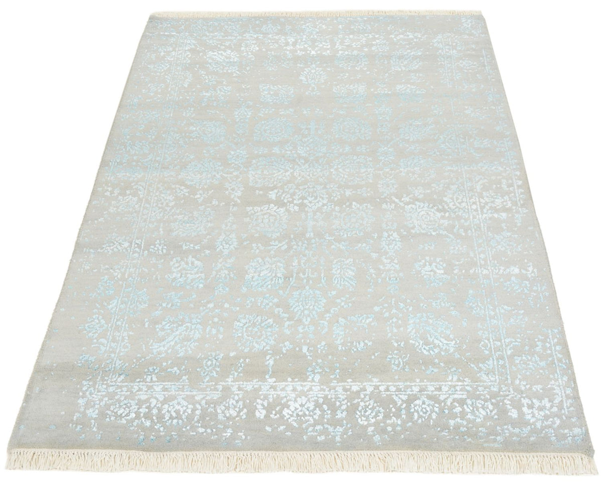 Tapis design - 151 x 105 cm - gris clair
