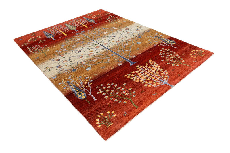 Tapis Gabbeh - Loribaft Indus - 242 x 177 cm - multicolore