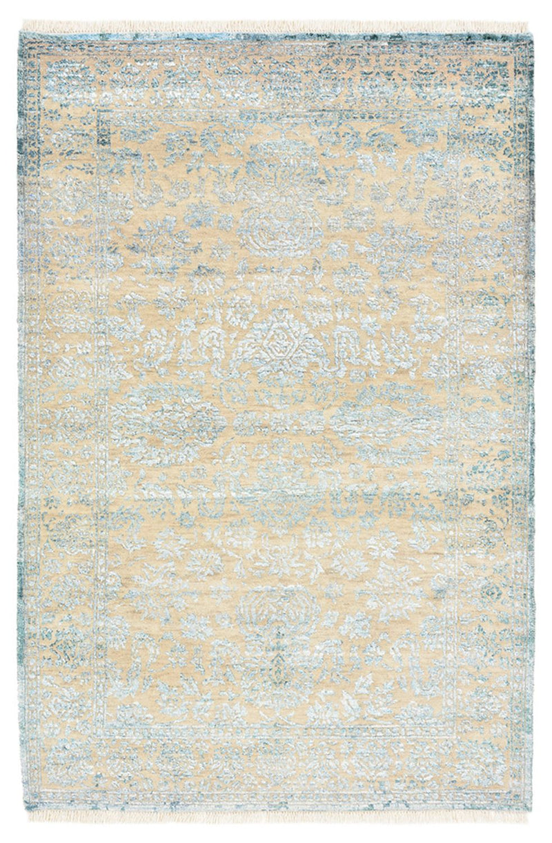 Tapis design - 152 x 103 cm - bleu clair