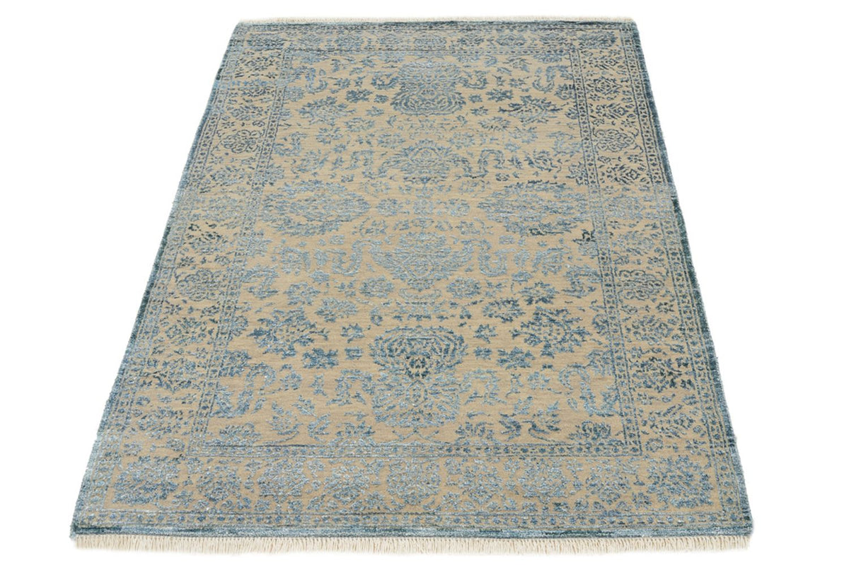 Tapis design - 151 x 106 cm - bleu clair