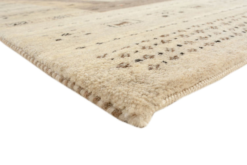 Tapis Gabbeh - Loribaft Indus - 203 x 146 cm - beige foncé