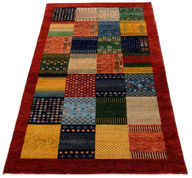 Tapis Gabbeh - Loribaft Indus - 162 x 91 cm - multicolore