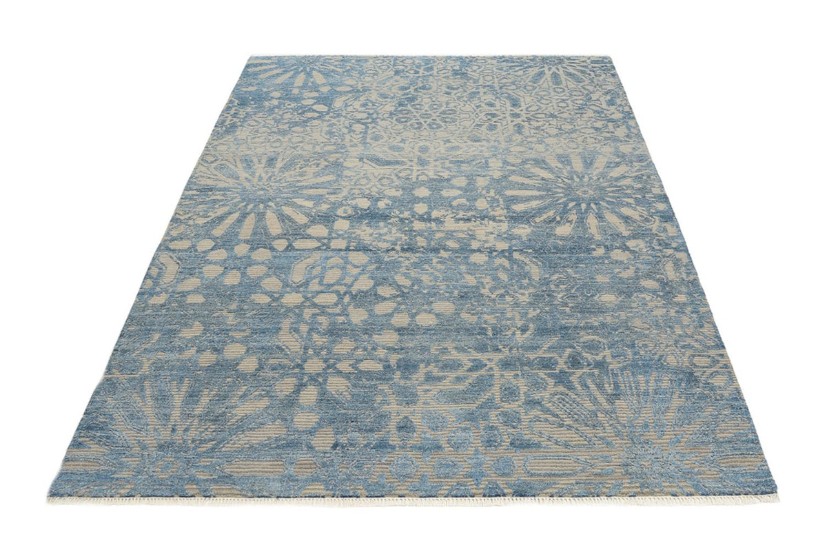 Tapis design - 240 x 173 cm - bleu de mer