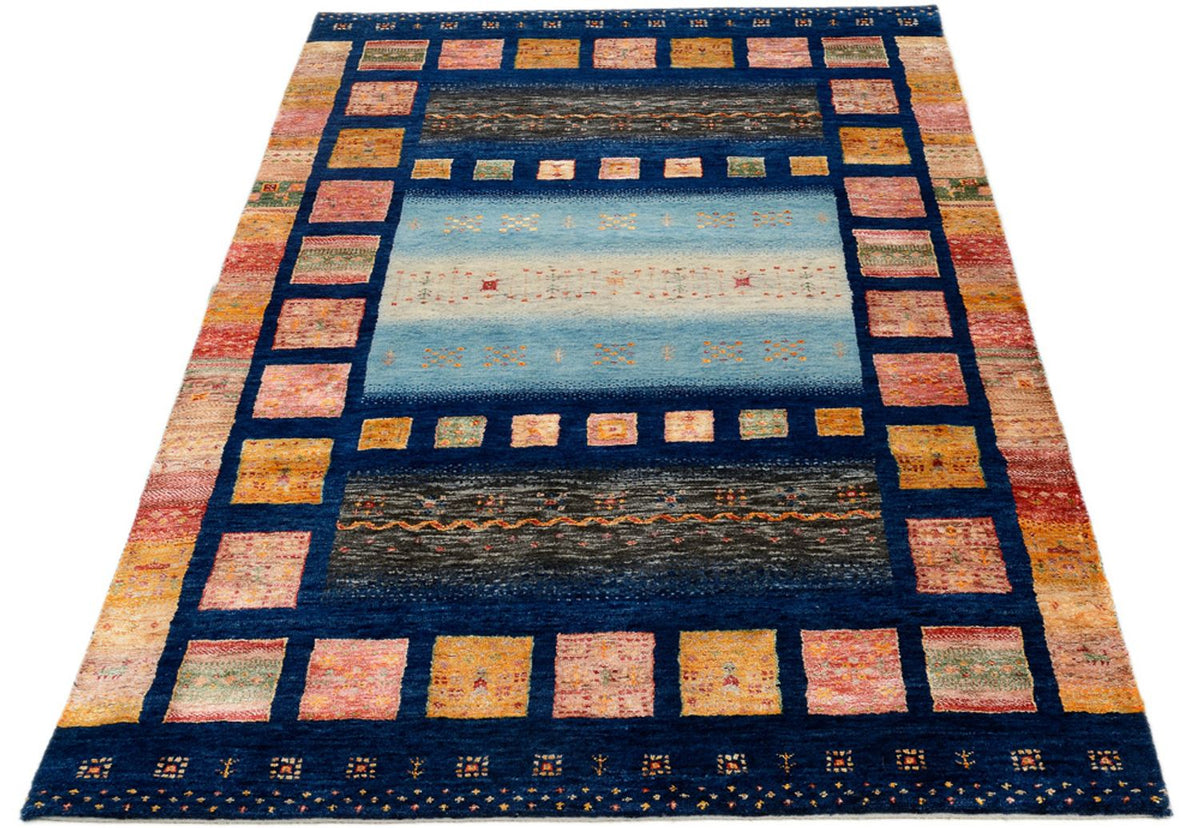 Tapis Gabbeh - Loribaft Indus - 187 x 125 cm - multicolore