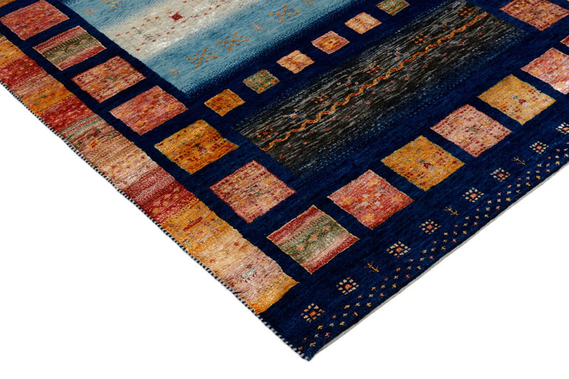 Tapis Gabbeh - Loribaft Indus - 187 x 125 cm - multicolore