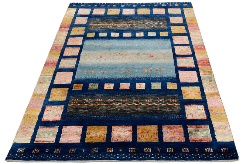 Tapis Gabbeh - Loribaft Indus - 187 x 125 cm - multicolore