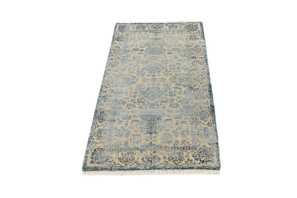 Tapis design - 134 x 70 cm - gris clair