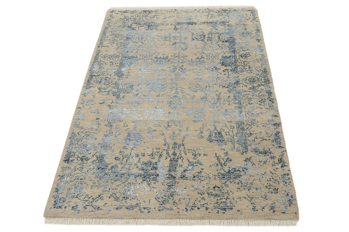 Tapis design - 149 x 95 cm - beige clair