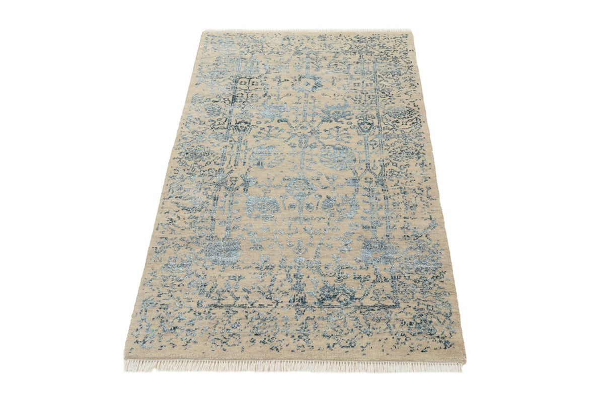 Tapis design - 137 x 78 cm - beige clair