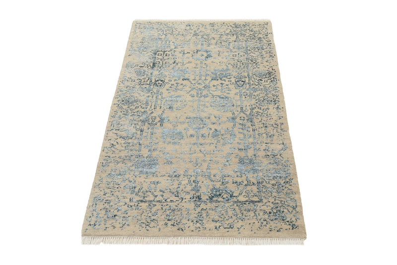 Tapis design - 137 x 78 cm - beige clair